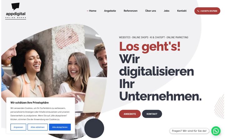 Screenshot of appdigital.de