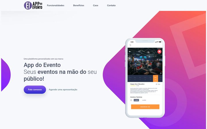 Snímek obrazovky appdoevento.com.br