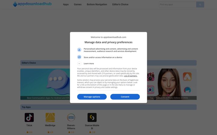 Screenshot του appdownloadhub.com