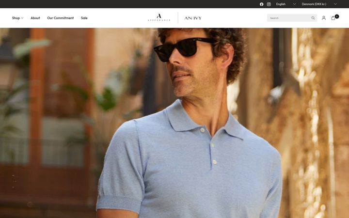 Screenshot of appearance.fi