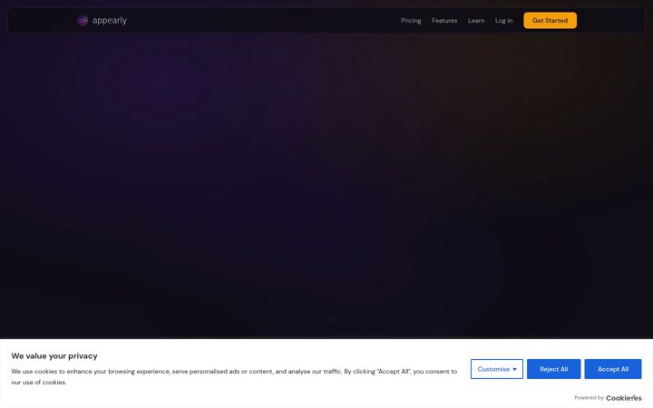 Snímek obrazovky appearly.ai