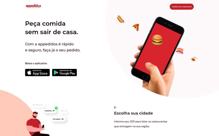Screenshot of appedidos.com.br