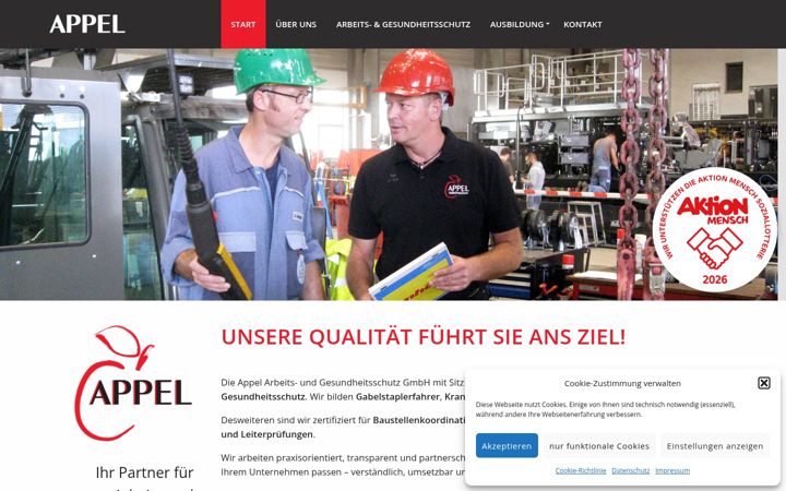 Screenshot of appel-ags.de