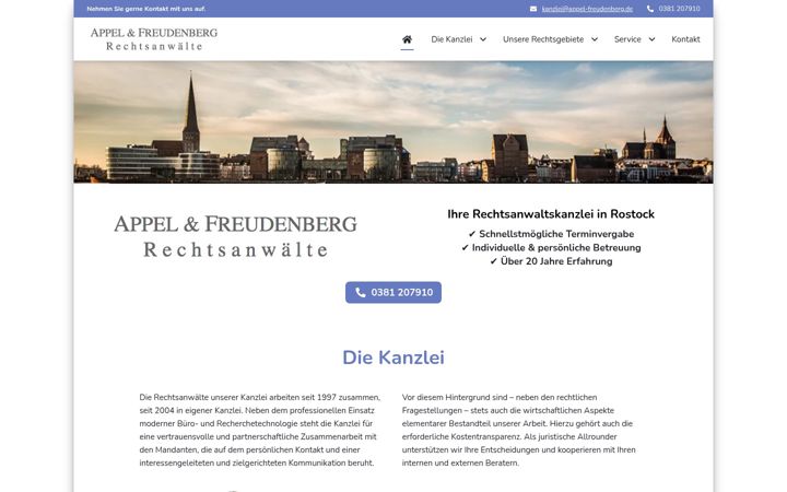 Zrzut ekranu appel-freudenberg.de