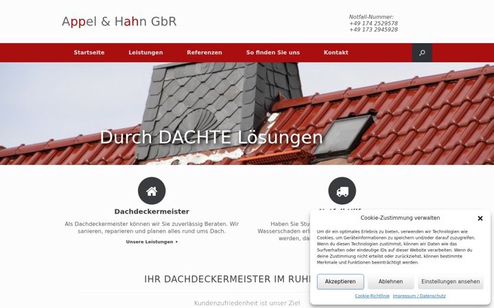 Screenshot of appel-hahn.de