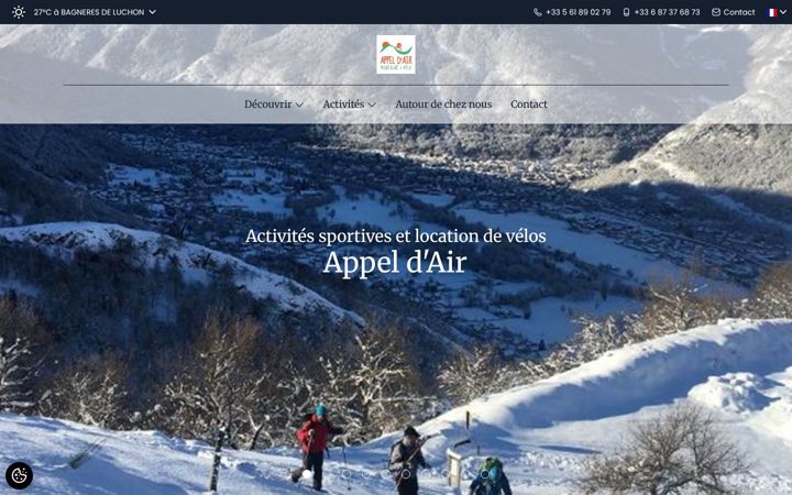 Képernyőkép: appeldair-luchon.com