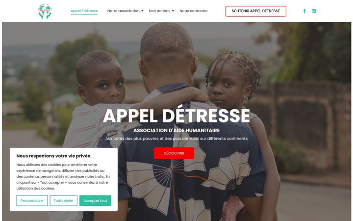 Ekrānuzņēmums no appeldetresse.fr