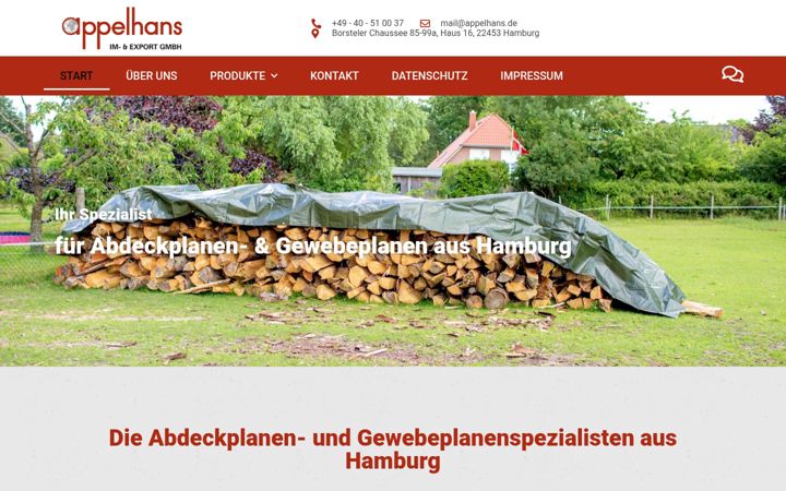 Ekrānuzņēmums no appelhans.de