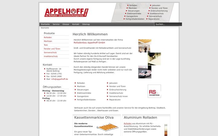 Ekrānuzņēmums no appelhoff.de
