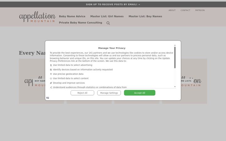 Screenshot of appellationmountain.net