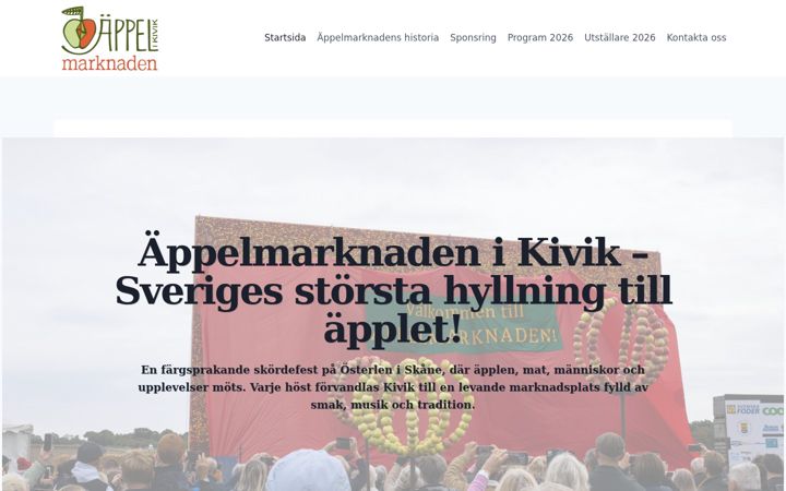 Screenshot of appelmarknaden.se