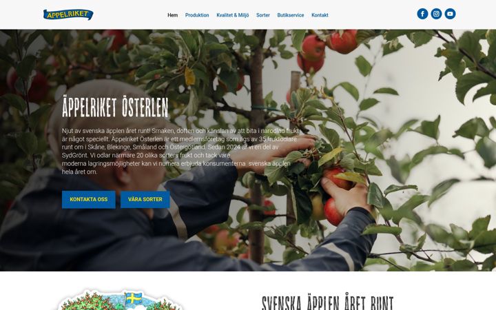 Screenshot of appelriket.se