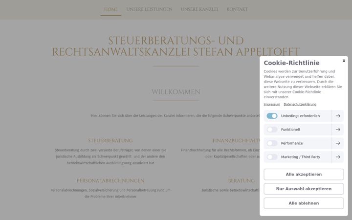 Screenshot of appeltofft.de