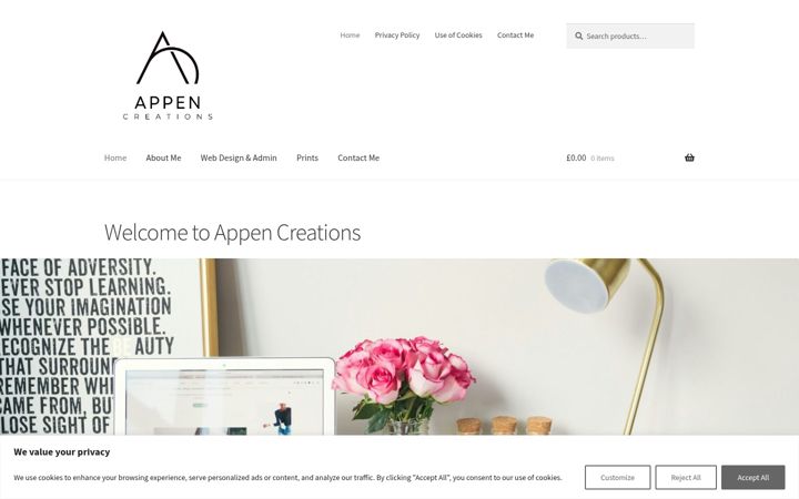 Screenshot of appencreations.co.uk
