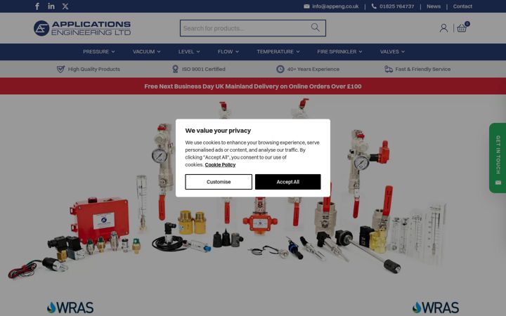 Screenshot di appeng.co.uk