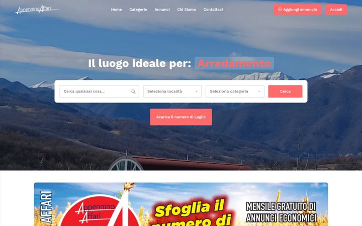 Screenshot di appenninoaffari.it