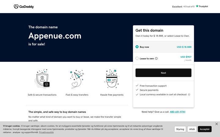 Screenshot ta' appenue.com