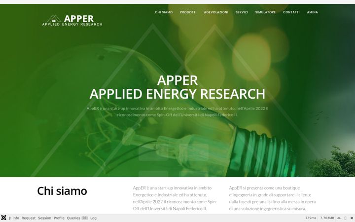 Screenshot of apper-srl.it