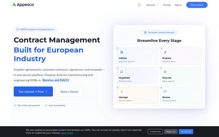 Screenshot of appesco.com