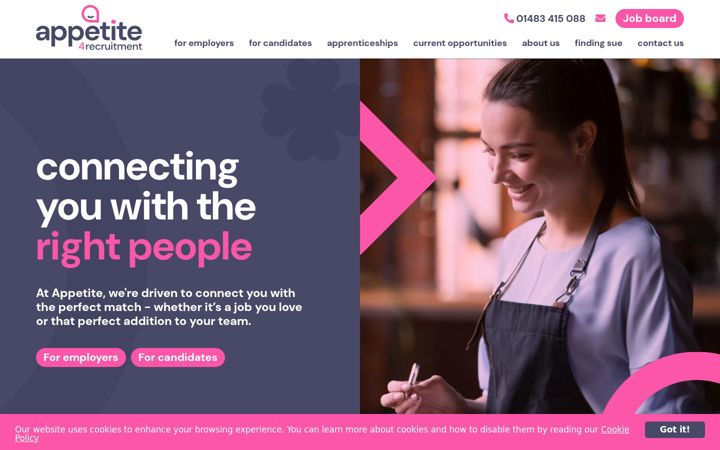 Capture d'écran de appetite4recruitment.co.uk