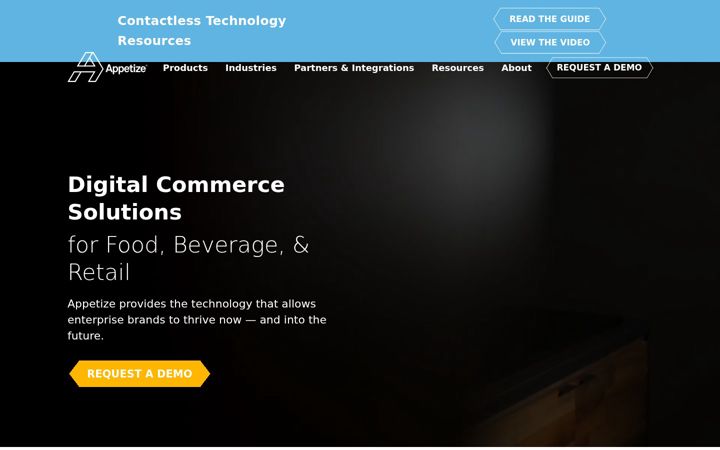 Screenshot of appetizeapp.com