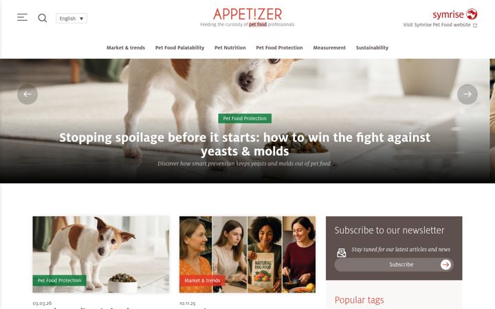Screenshot of appetizerblog.com