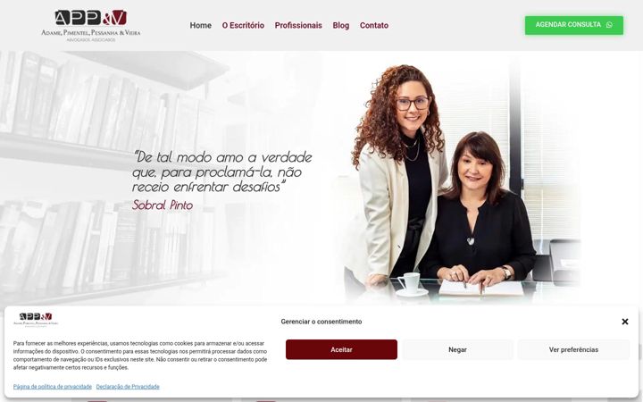 Screenshot του appev.adv.br