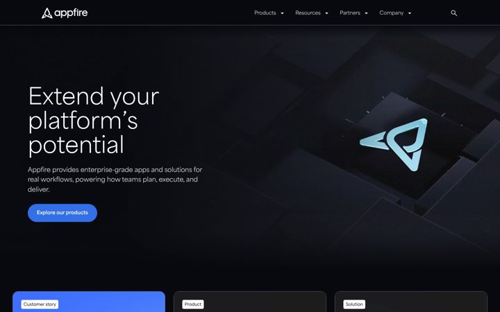 Screenshot of appfire.com