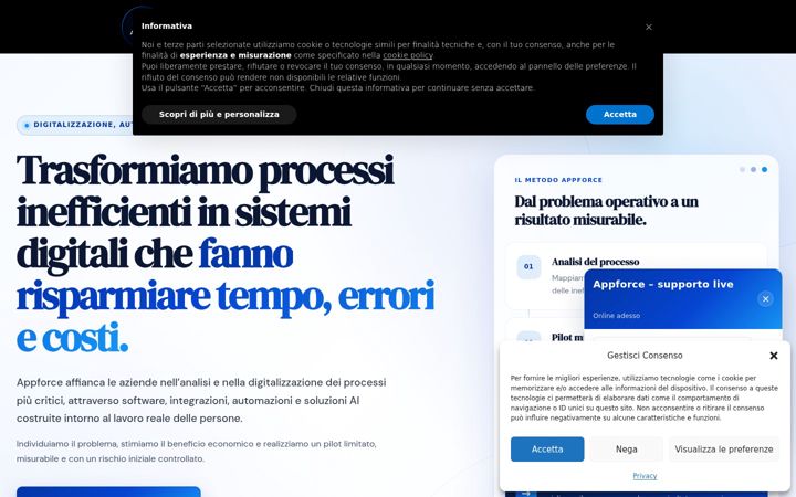 Screenshot of appforce.it
