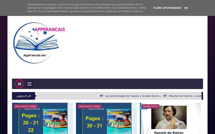 Screenshot of appfrancais.net