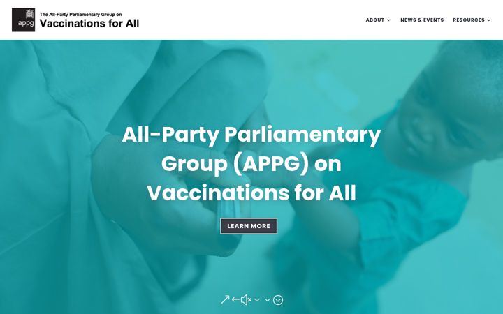 Screenshot of appg-vfa.org.uk
