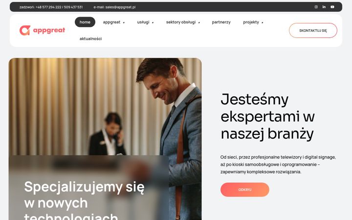 Screenshot di appgreat.pl
