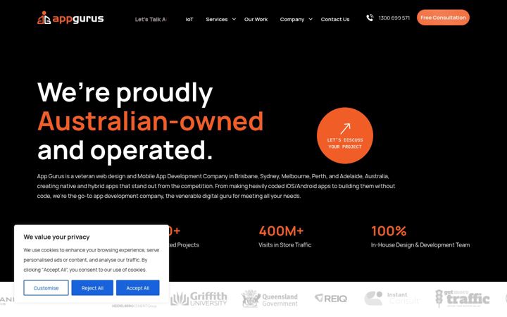 Screenshot ta' appgurus.com.au