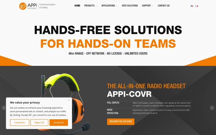 Screenshot ta' appi-technology.com