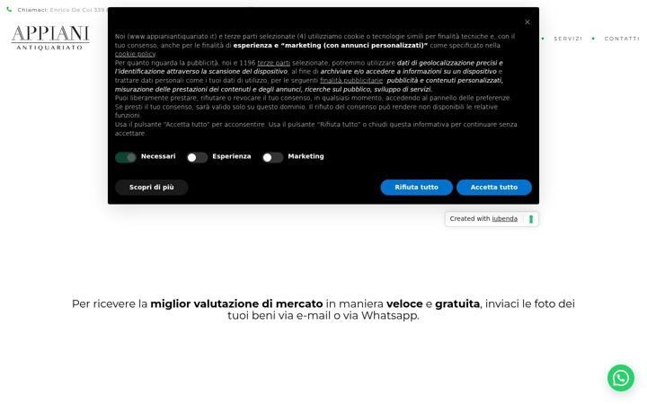 Screenshot of appianiantiquariato.it
