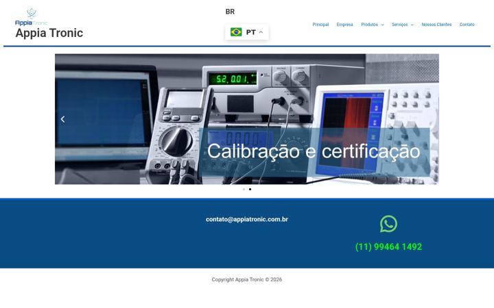 Екранна снимка на appiatronic.com.br
