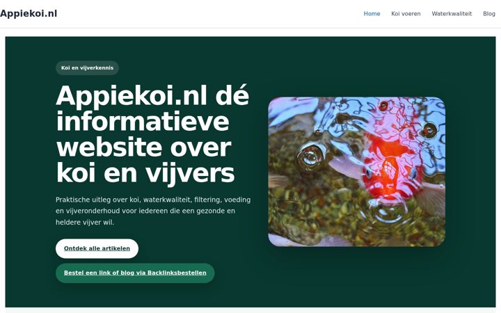 Capture d'écran de appiekoi.nl
