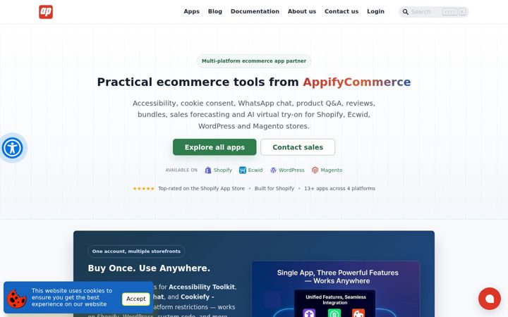 Screenshot of appifycommerce.com
