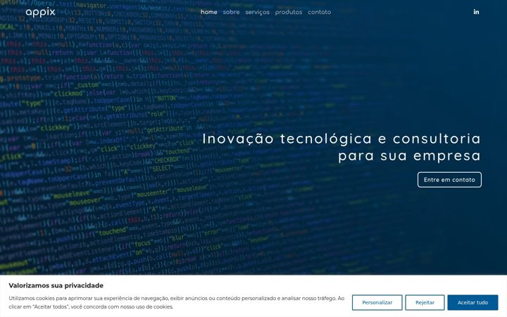 Screenshot of appix.com.br