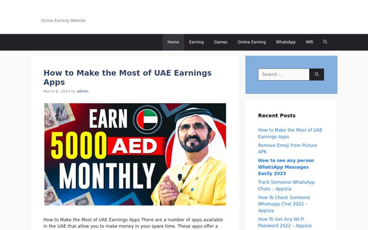 Screenshot of appizia.com