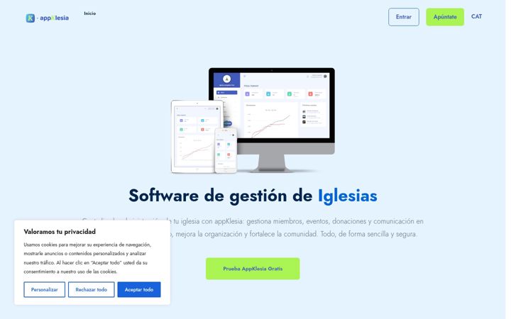 Screenshot of appklesia.com
