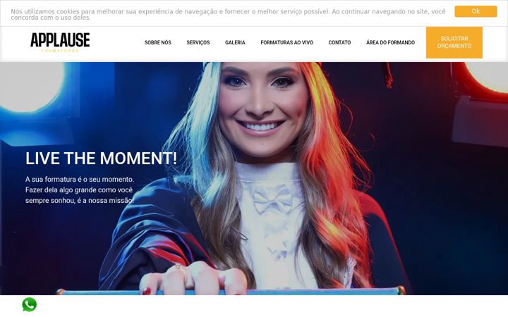 Screenshot of applauseformaturas.com.br