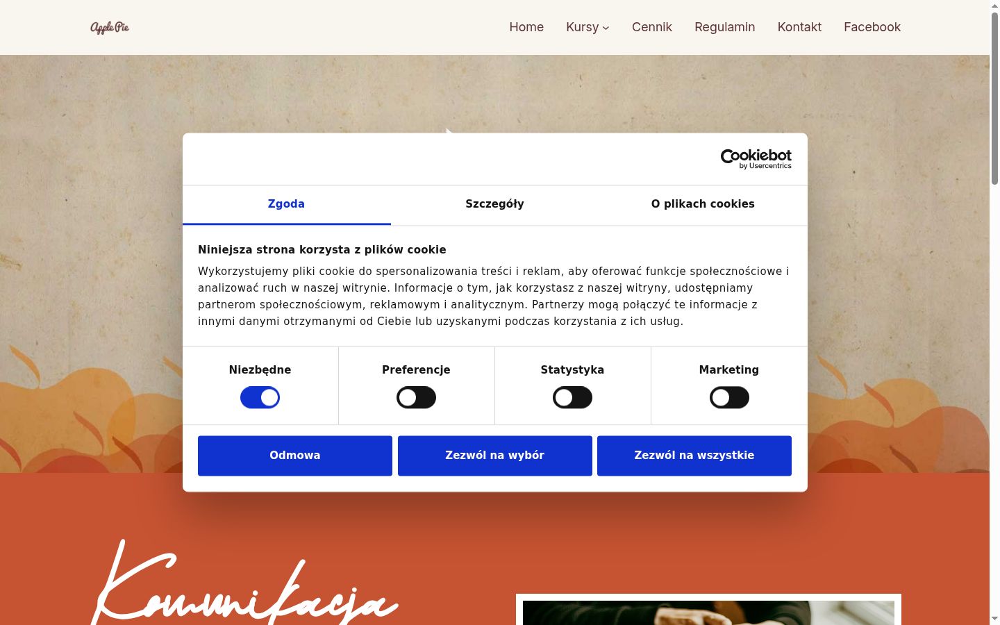 Screenshot van de toestemmingsbanner zoals getoond vóór enige interactie