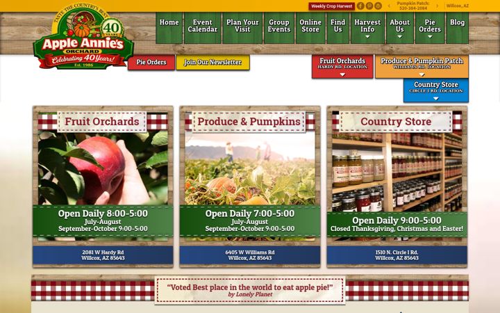 Screenshot of appleannies.com