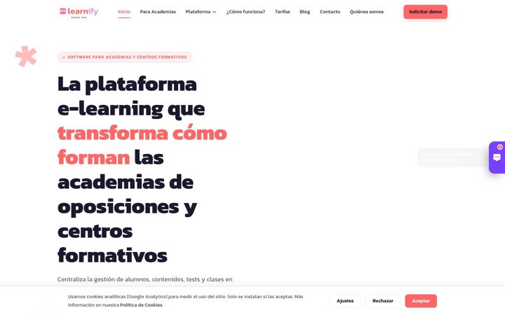 Screenshot of applearnify.es