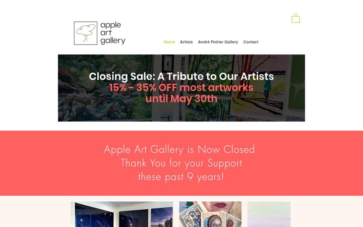 Screenshot of appleart.co