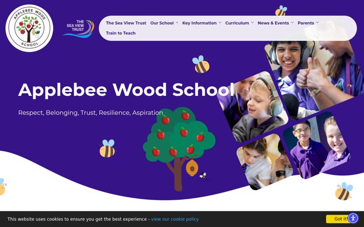 Screenshot of applebeewood.co.uk