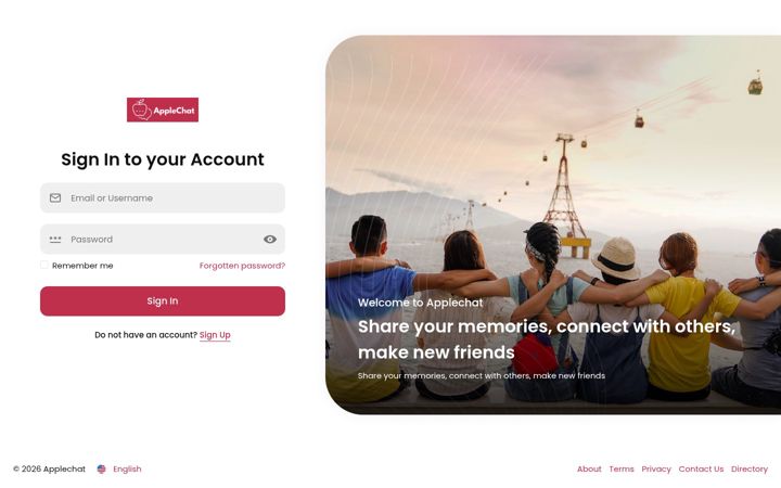 Screenshot of applechat.co