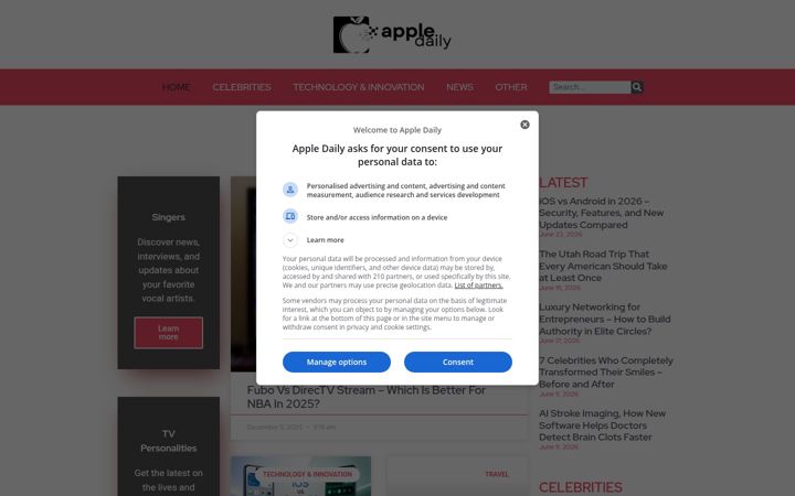 Screenshot of appledaily.com