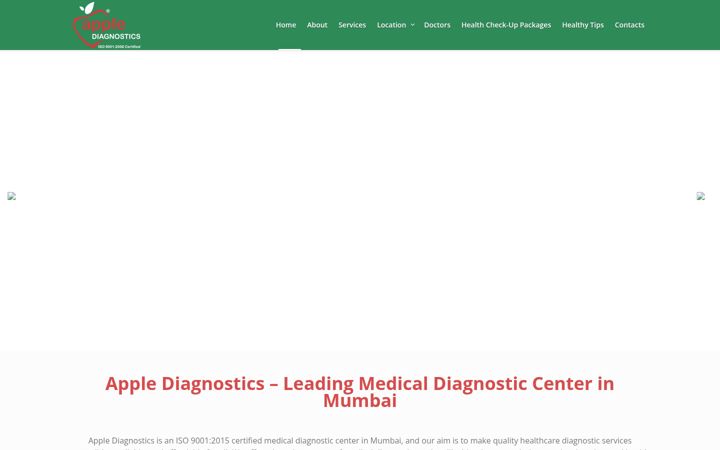 Screenshot of applediagnostics.in